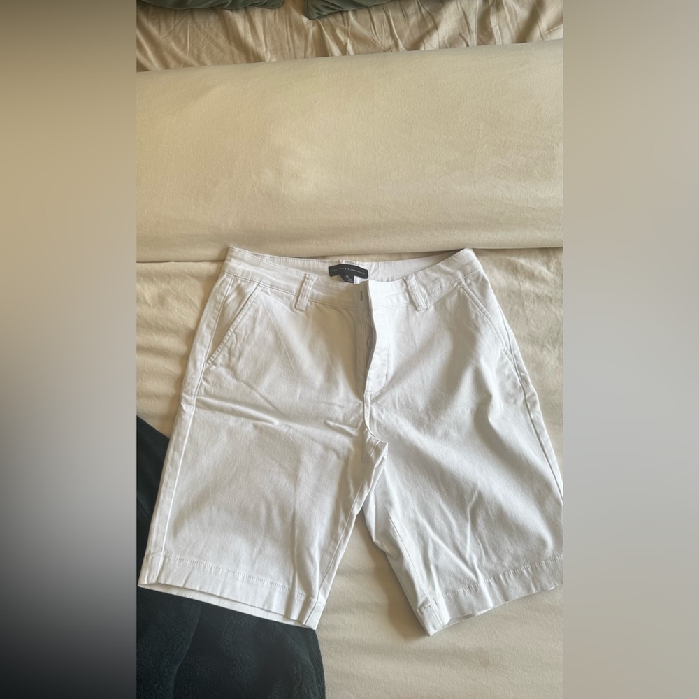 Anthropologie x Sanctuary Women's Creamy White  Flat Front Shorts